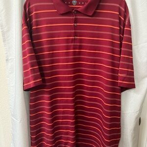 Nike Golf XLMen's Striped Red sho t sleeve golf Shirt